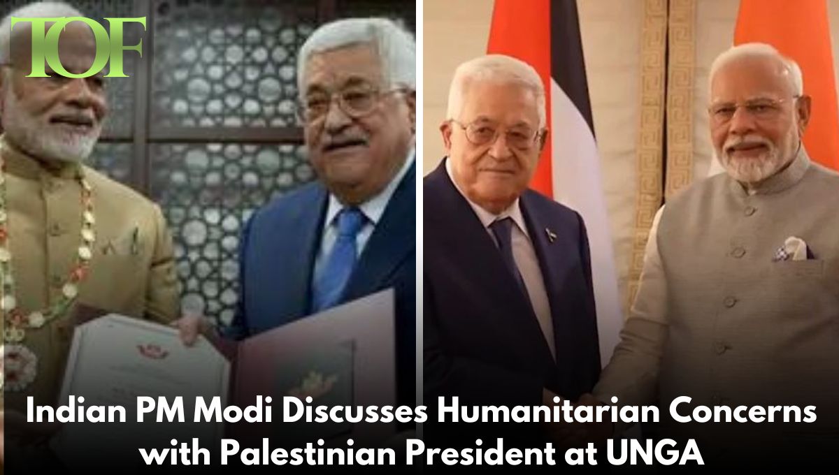 PM Modi, Palestinian President, UNGA