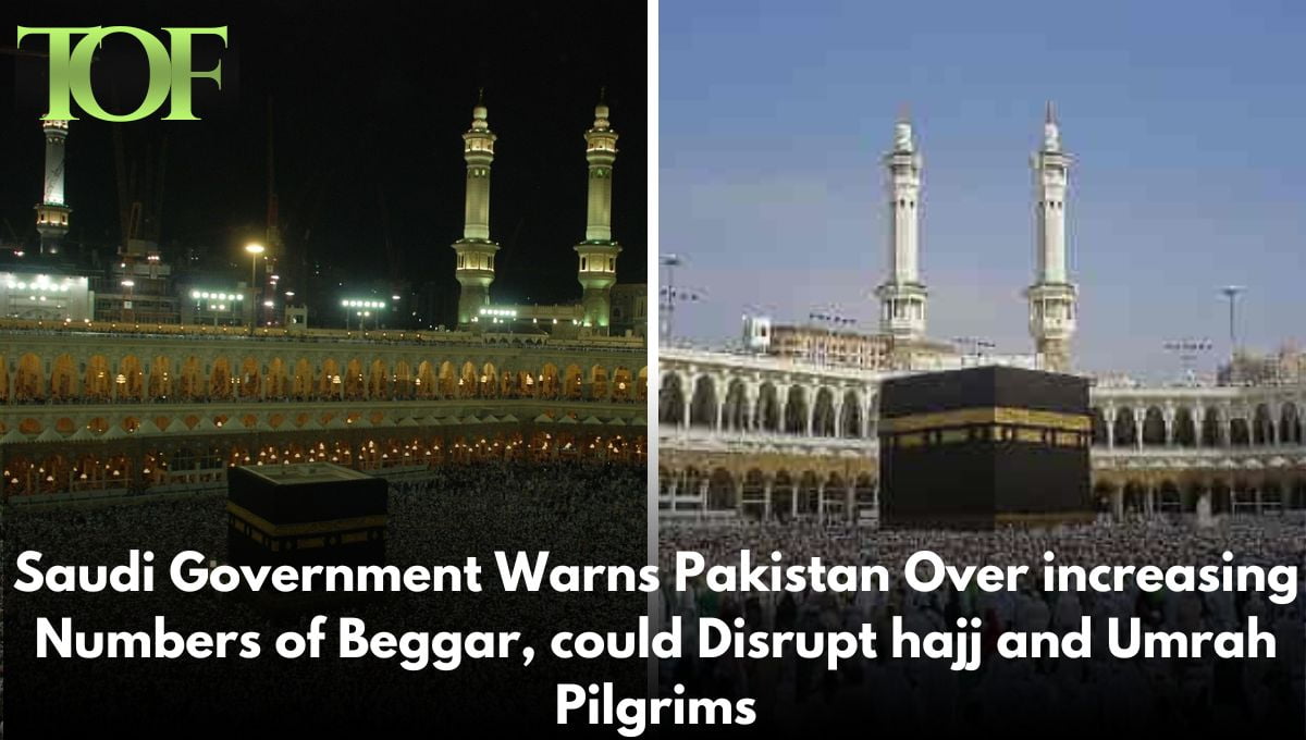 a collage of buildings with Kaaba in the background