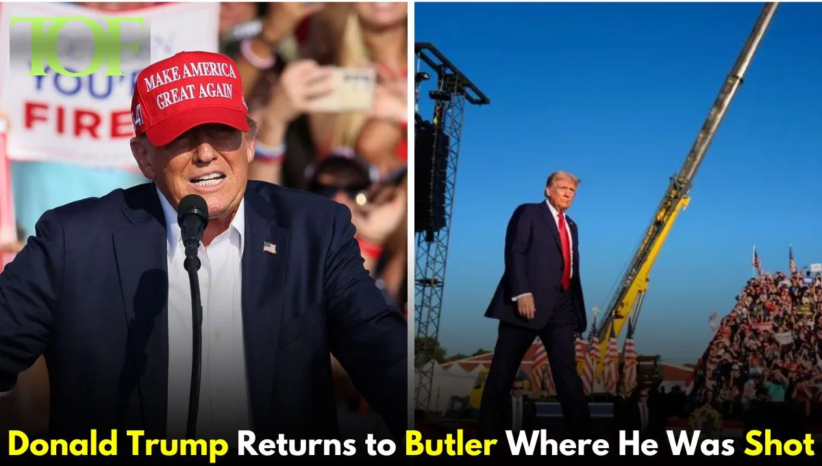 Images of Donald Trump at Buttler PA