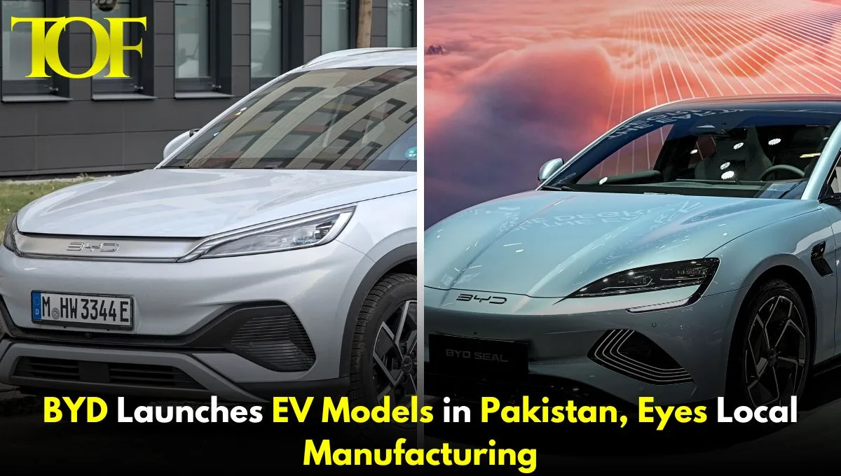 Images of BYD Company car, BYD Launches EV Models in Pakistan