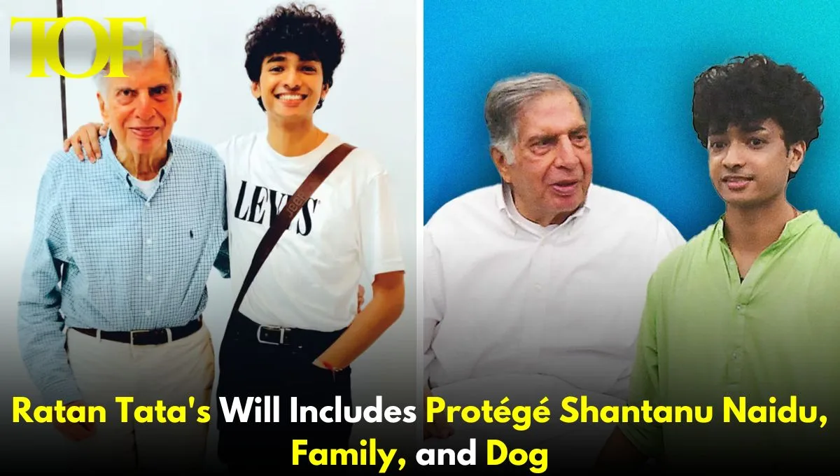 Images of Ratan Tata and Protégé Shantanu Naidu