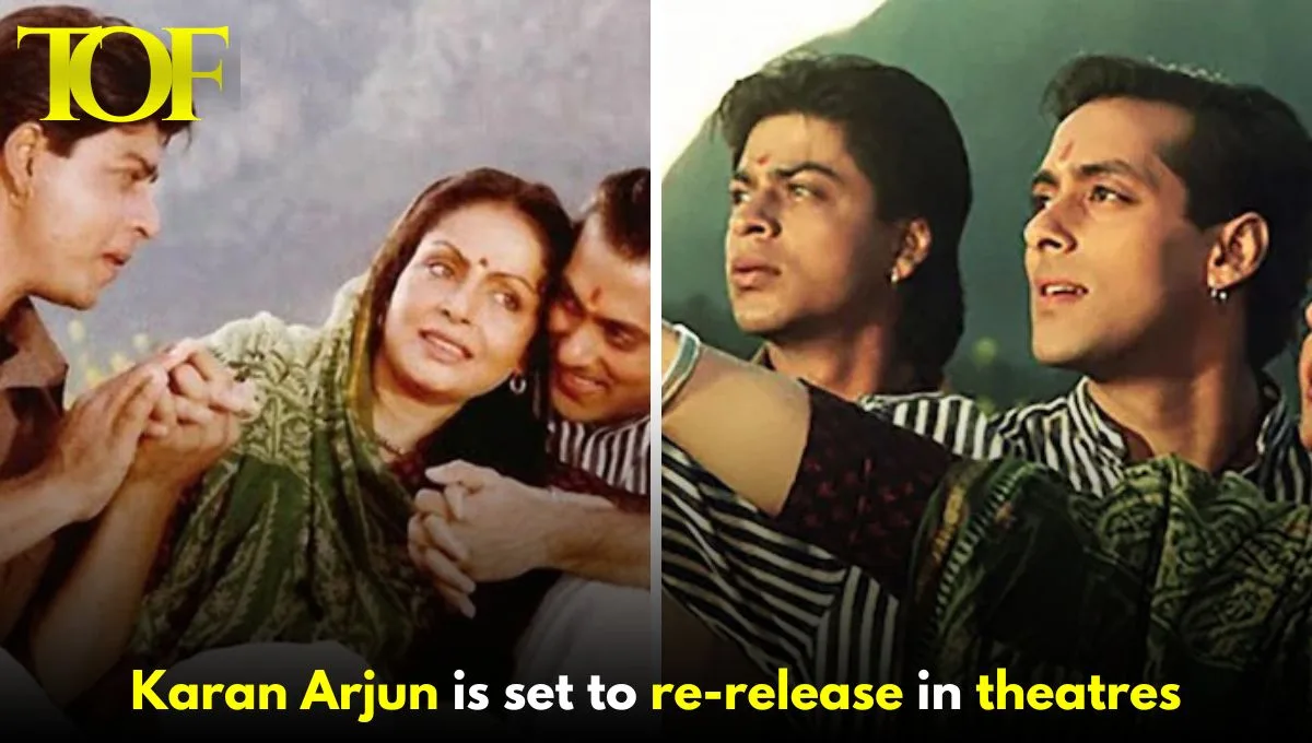 Images of Shahrukh Khan and Salman Khan from Karan Arjun Movie