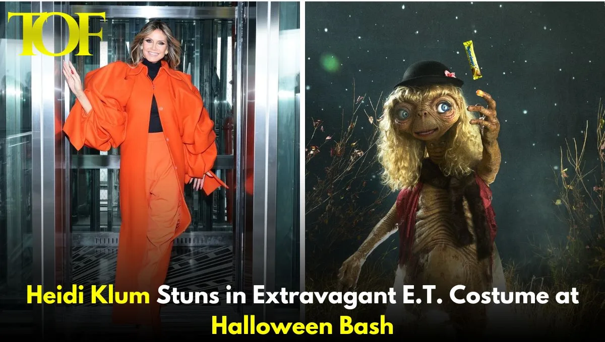 Images of Heidi Klum in E.T. Costume at Halloween Bash