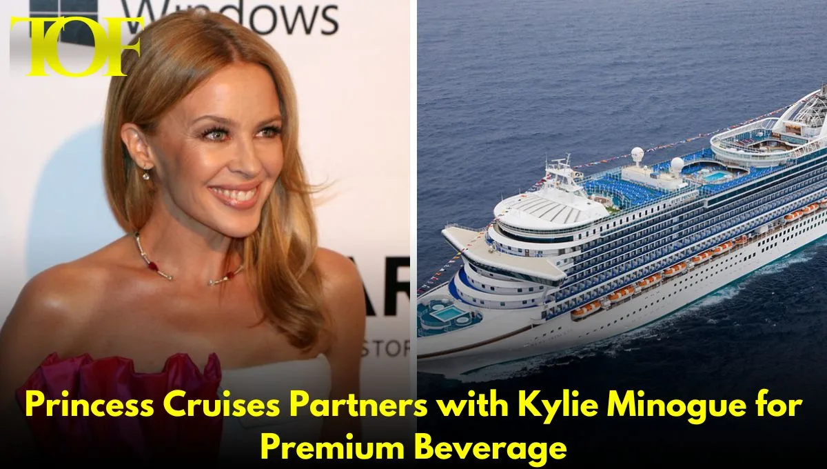 Images of Kylie Minogue and Princess Cruises