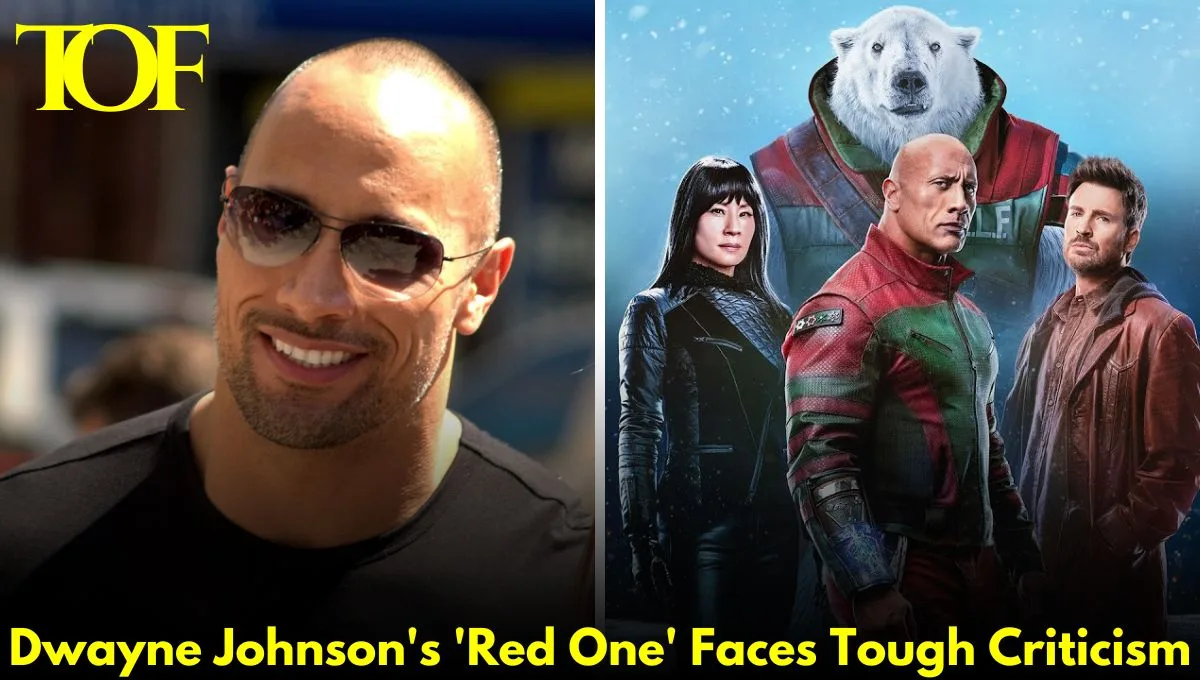 Images of Dwayne Johnson and Red One