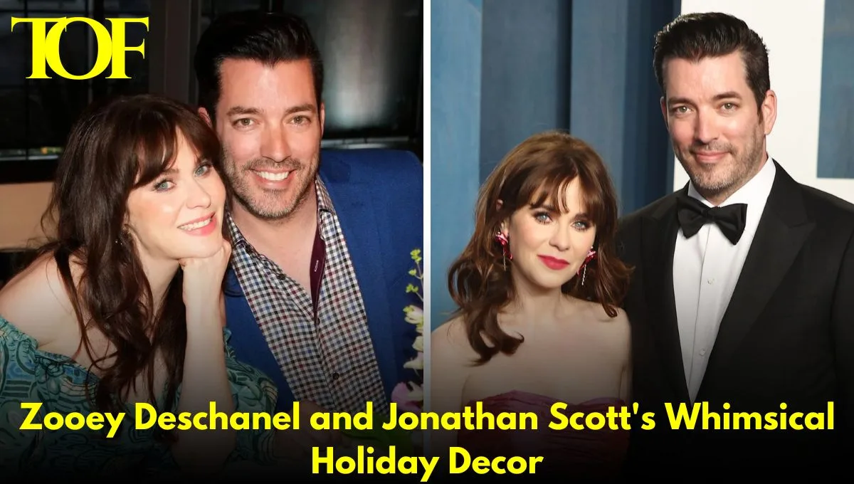 Images of Zooey Deschanel and Jonathan Scott