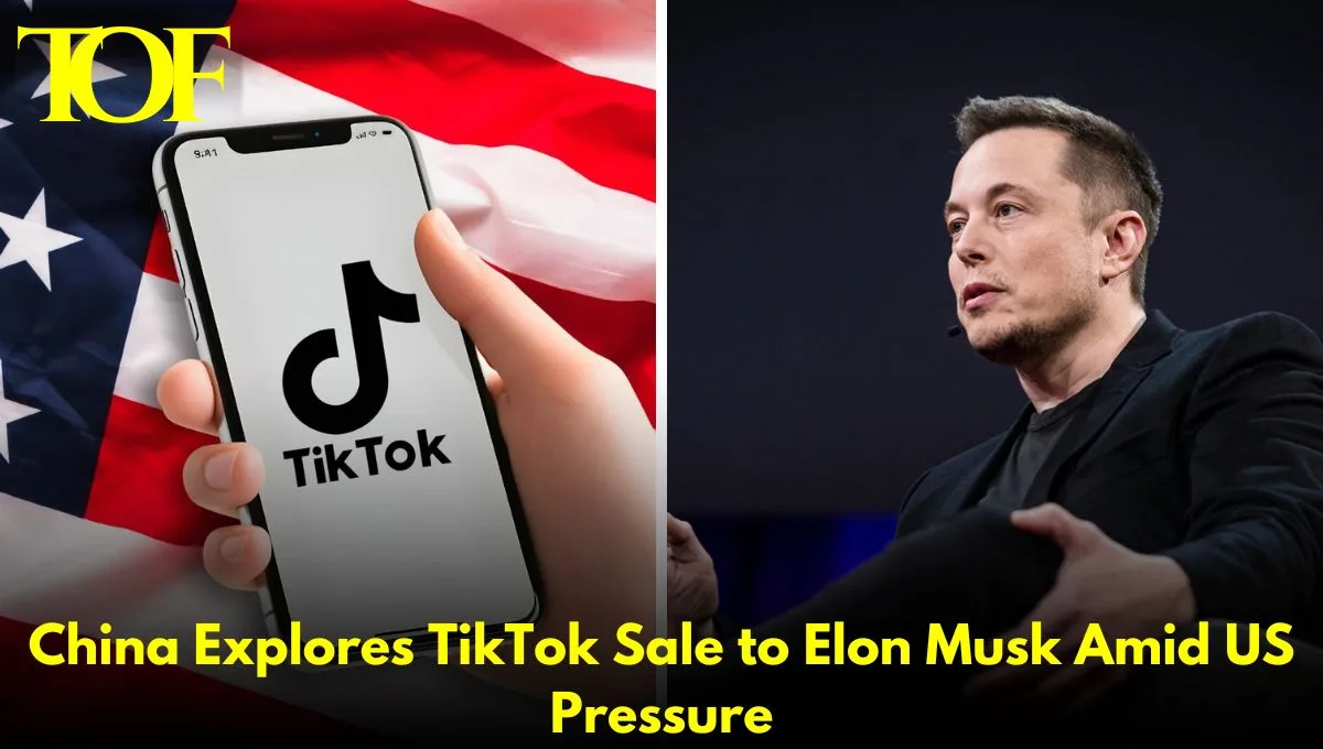 Images of Tiktok and Elon Musk