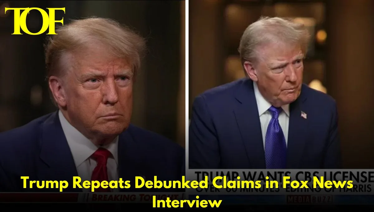 Images from Trump interview on Fox News