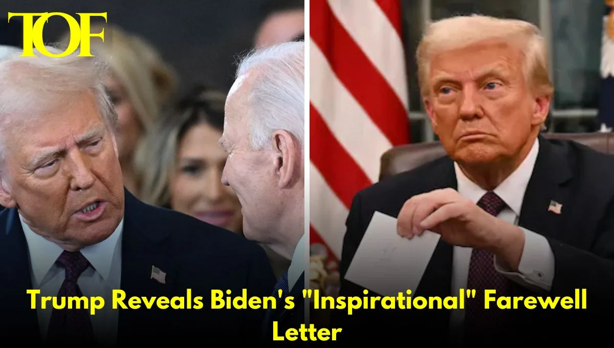 Images of Biden Farewell letter